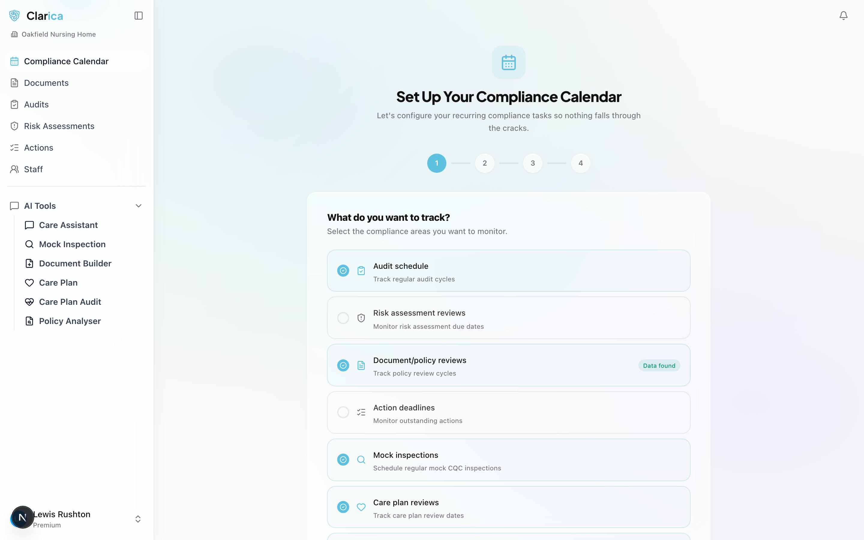 Compliance calendar showing overnight autonomous work and pending approvals