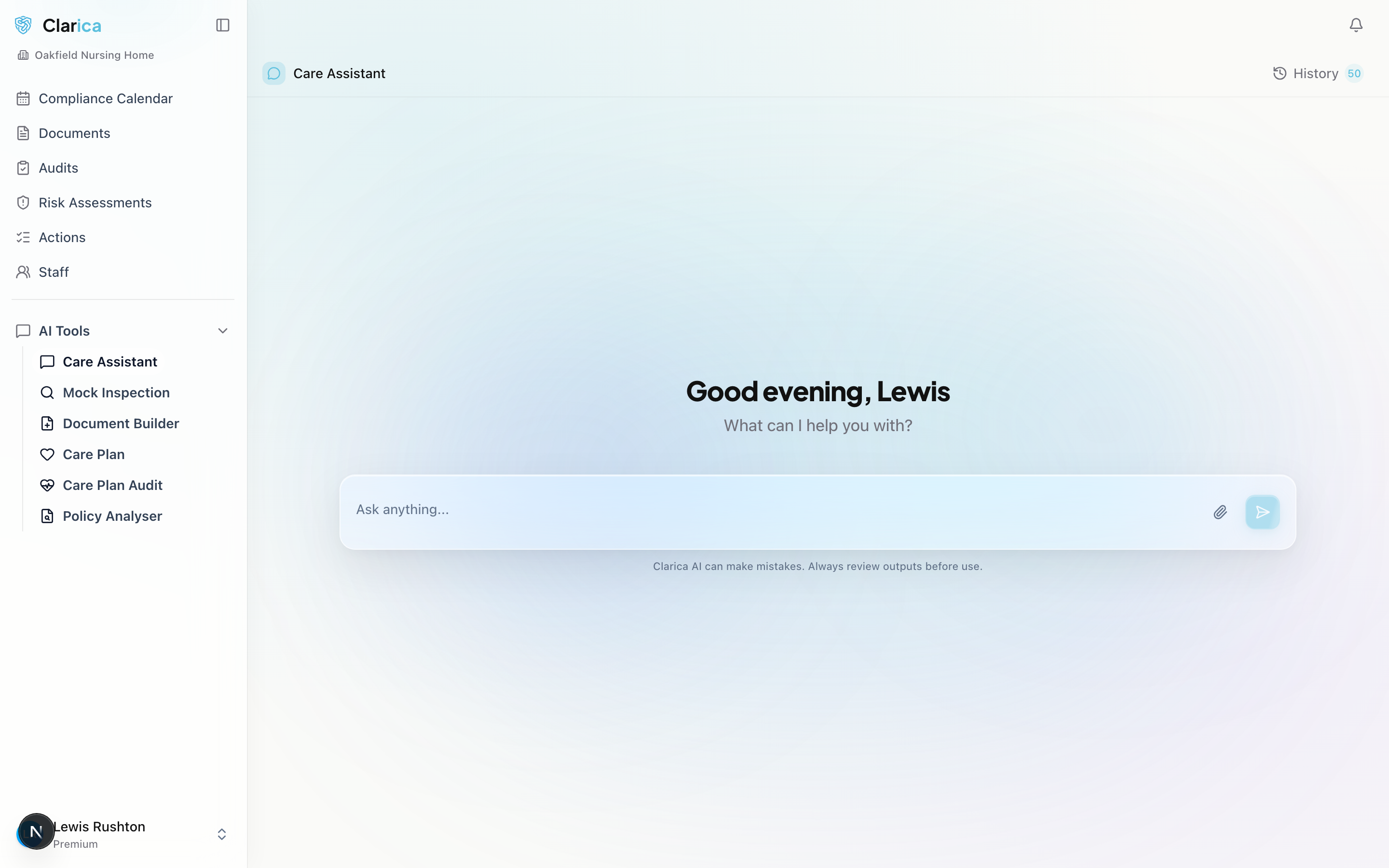 Evidence Mapper showing quality statement ratings across all 5 CQC key questions